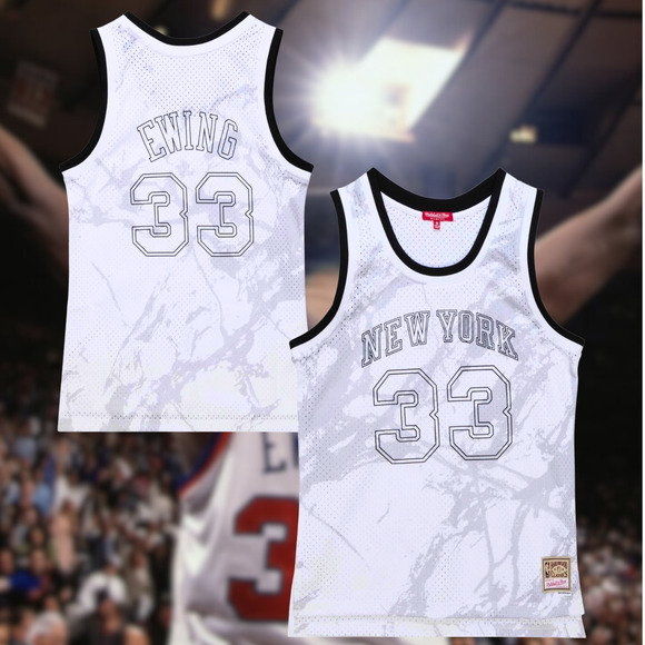 Patrick Ewing New York Knicks Mitchell & Ness Womens Marble Swingman Jersey 2X - Picture 1 of 13